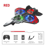 Avion cu Telecomandă 4 Motoare Rotire 360° Lumini LED
