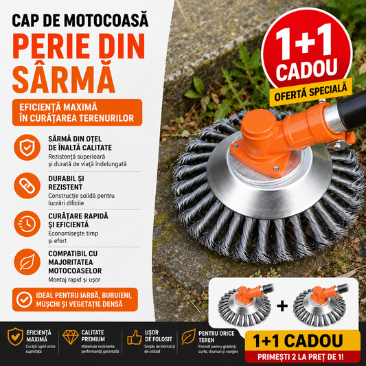 CosiX - Cap de Sârmă pentru Motocoasă + 1 Cadou
